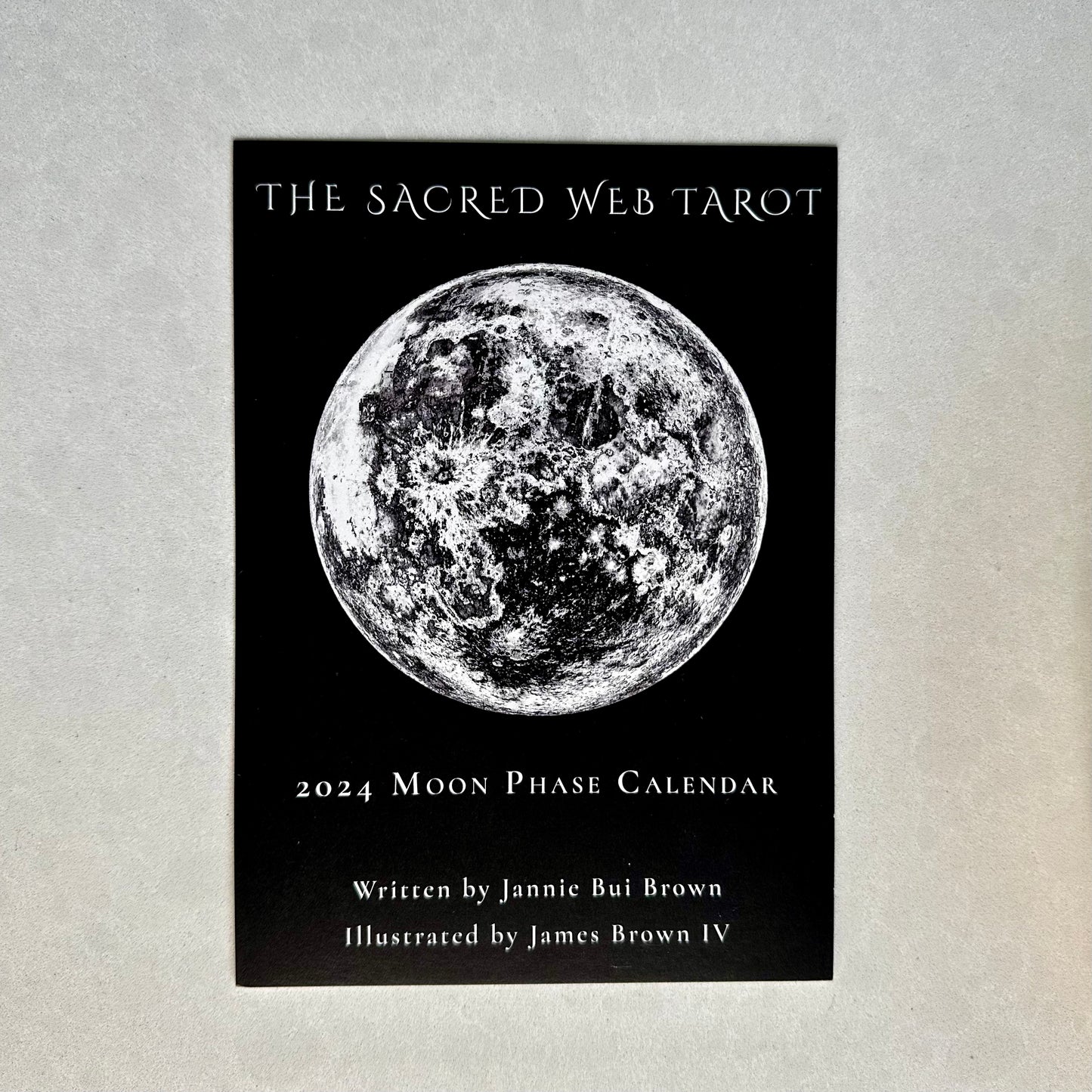 The Sacred Web Tarot 2024 Moon Phase Calendar and Easel